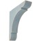 Ekena Millwork 1 3/4"W x 8"D x 8"H Medium Olympic Wood Vintage Decor Bracket, Driftwood Blue BKTWD01X08X08OLBU - alternate 1